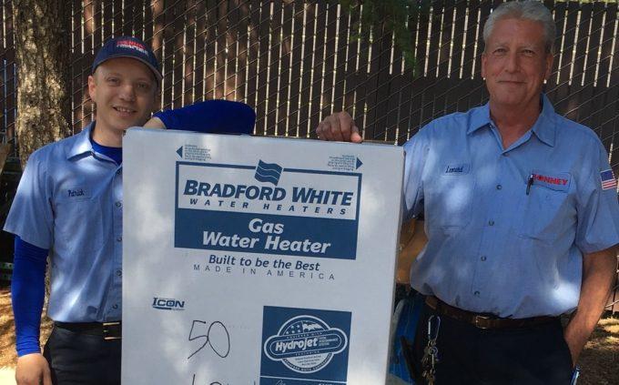 Bonney installs Water Heaters made in America