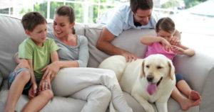 family-on-couch-with-dog