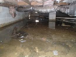 Flooded crawl space after heavy rains in Sacramento that needs sump pump service - Bonney